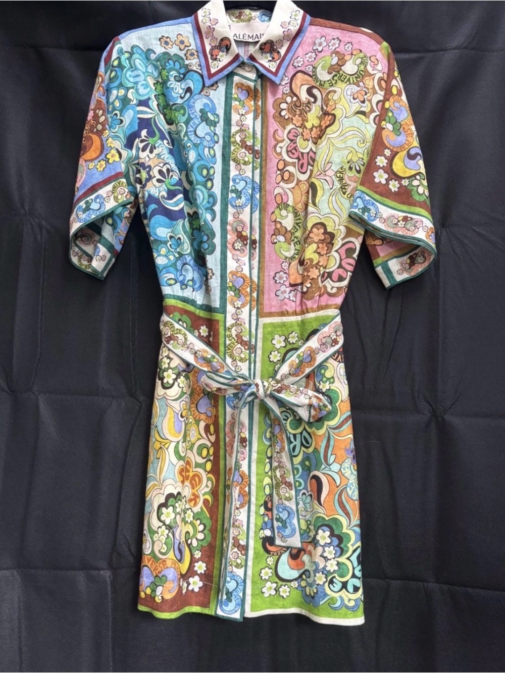 Alemais Multicolor Paisley Print Shirt Dress